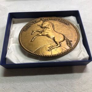 Vintage *Limited Edition* Colt Firearms Brass Horse Western Belt Buckle
